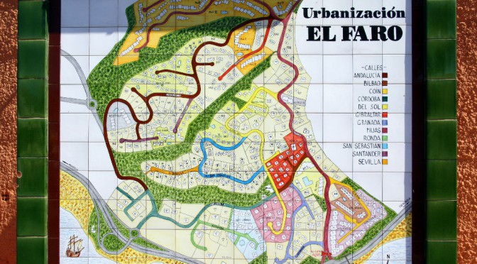 El Faro - Straßenplan