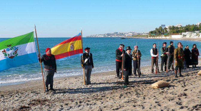 Die Landung des General Torrijos am Strand von El Faro – Live und in Farbe
