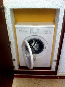 Haus 137 in El Faro - Waschmaschine in Wand eingelassen